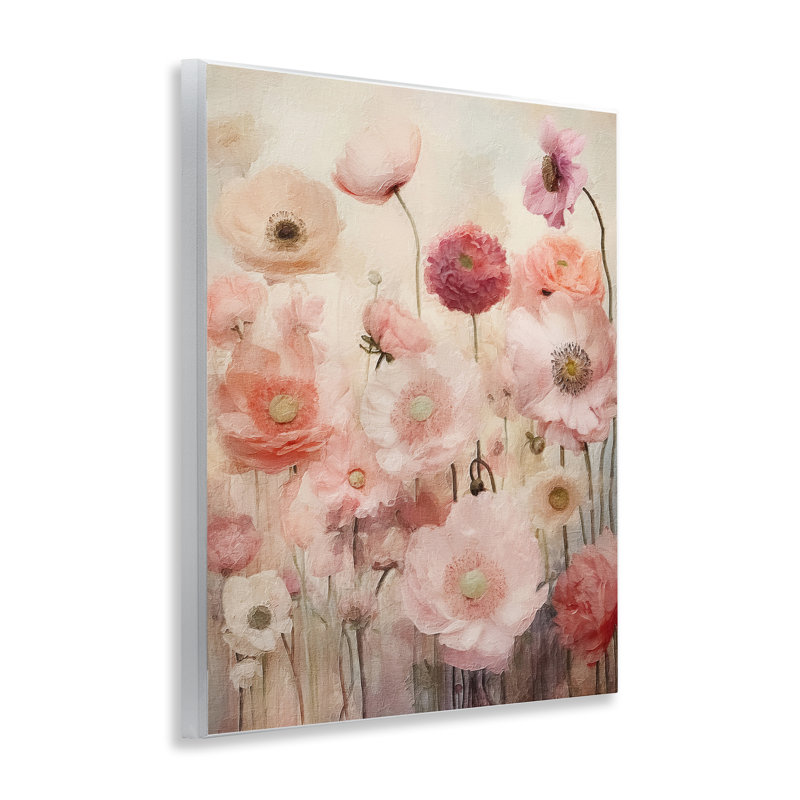 Art mural sur plaque Blush Flower Garden par RileyB