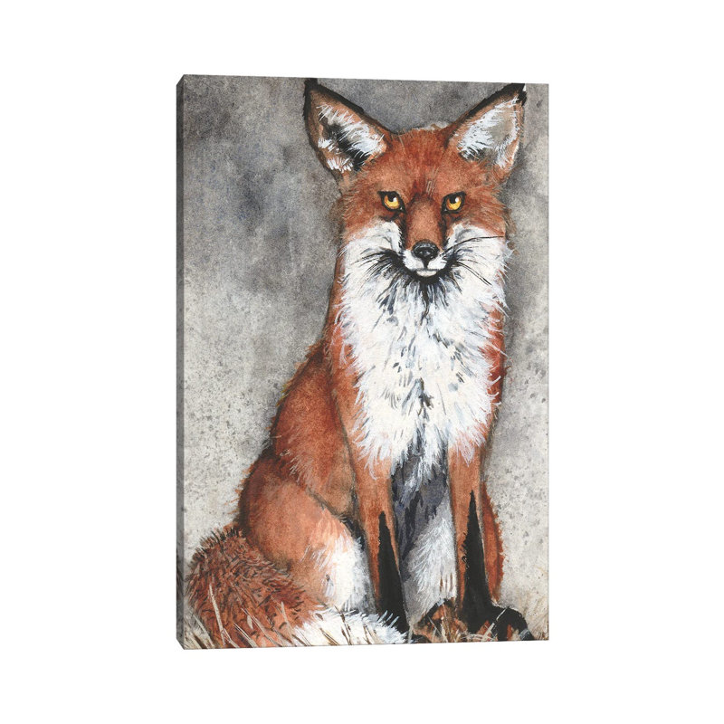 Foxy by Maggie Vandewalle - Painting on Canvas, Wrapped Canvas, 66.04 cm H x 45.72 cm W x 1.91 cm D