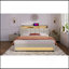 Grand lit plateforme tapissier avec système de rangement hydraulique, chargement par DEL et USB (sans matelas)-738550435