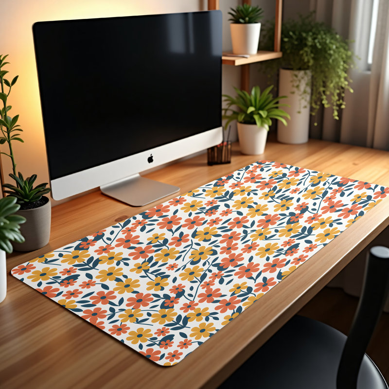 Polyester Desk Pad, 14.4x12.1