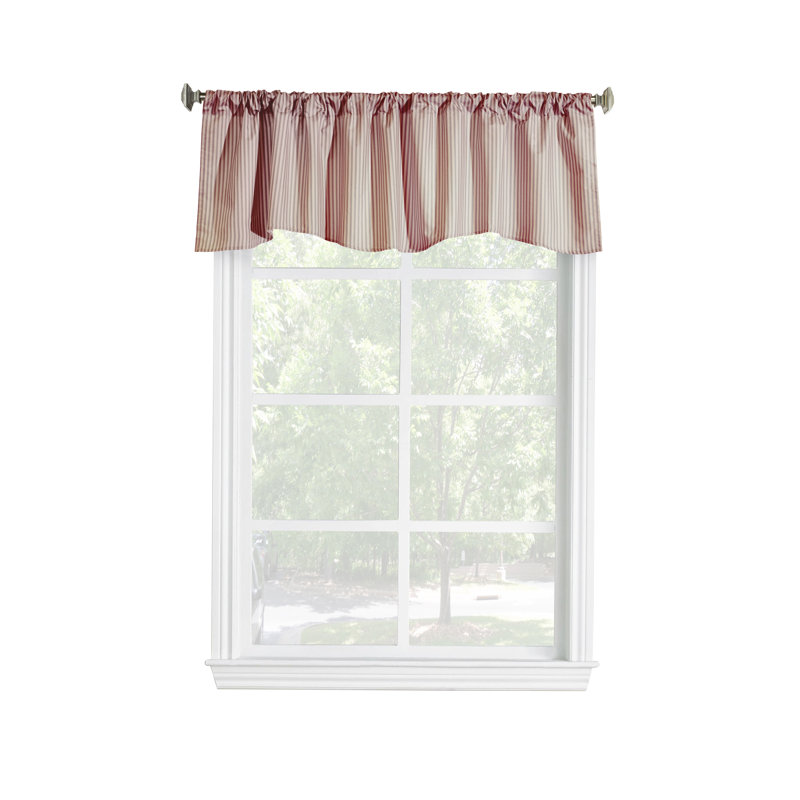 Teri 60" Window Valance, Burgundy
