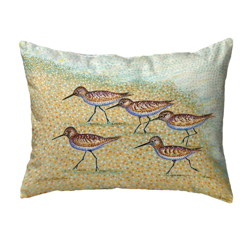Outdoor Reversible Throw Pillow, 11" H x 14" W