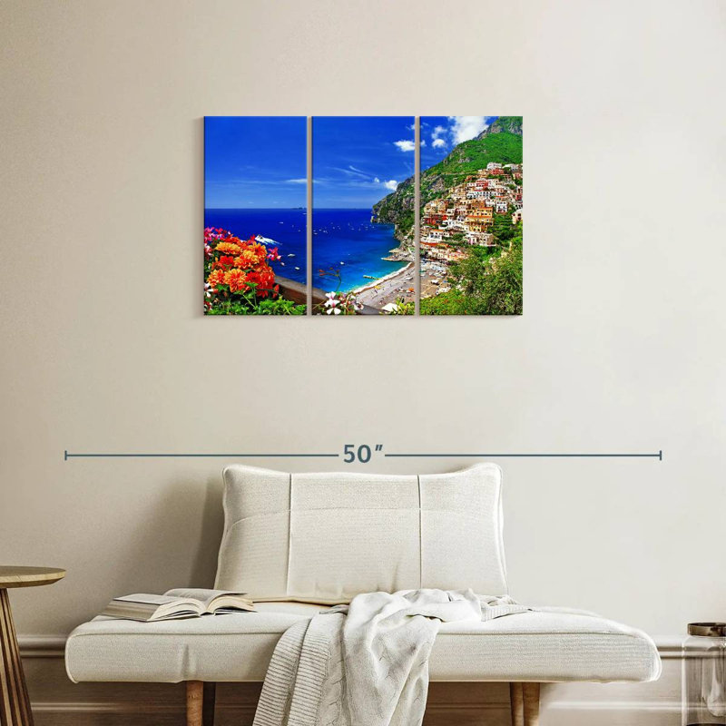 Gillard, pittoresque village de Positano, H 20 po x l 33 po