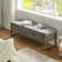 Shanieka 55.3'' W Modern Upholstered Flip Top Storage Bench with Button-Tufted and Metal Foots