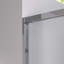 Porte de douche coulissante ajustable à cadre en aluminium de 56 à 60 po x 74 po avec verre trempé transparent et quincaillerie chromée