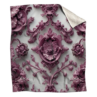 Couvertures à motif floral orné