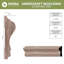 Moulure en bois franc massif de traverse de chaise de qualité supérieure, mesurant 11/16 po x l 2 5/8 po x L 96 po, chêne nuancé américain-96930573