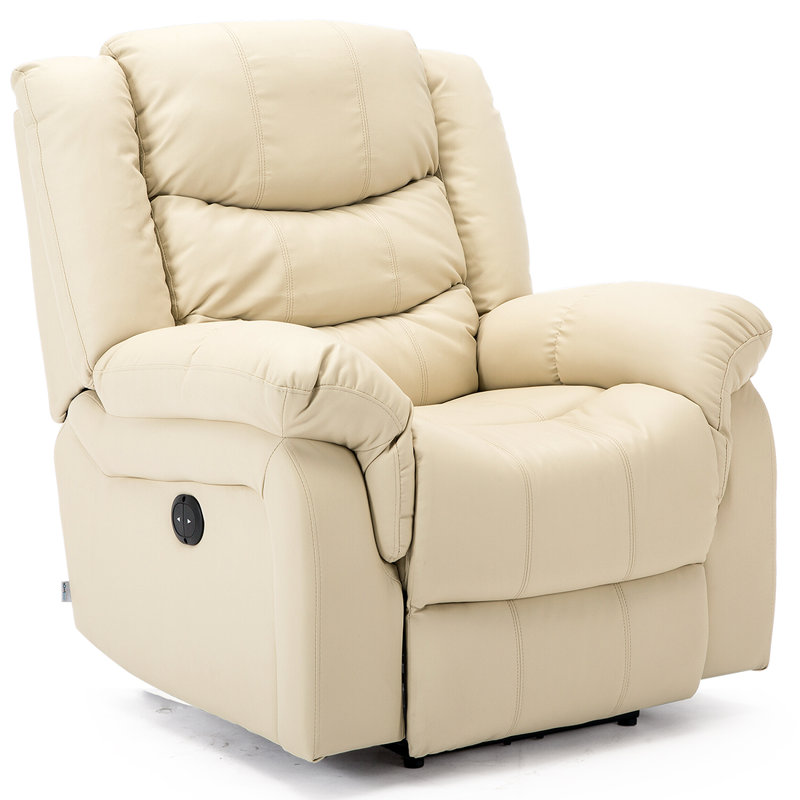 Lancashire 97cm Wide Standard Recliner, Cream