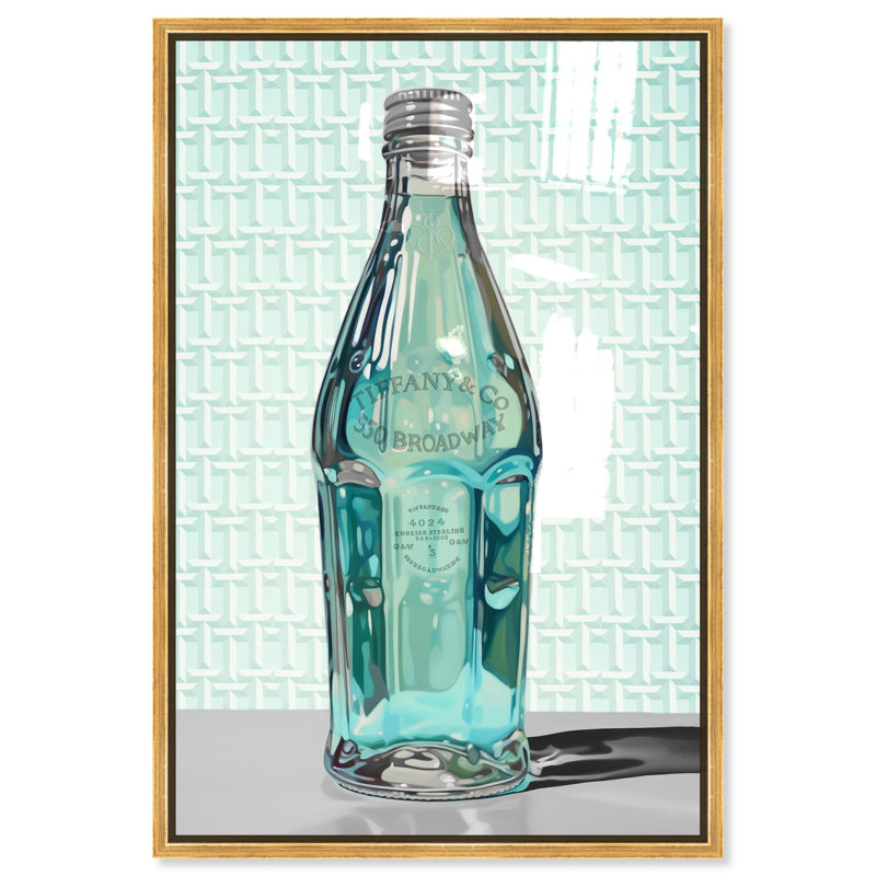 Oliver Gal New York Summer Splash Fashion and Glam - Hand-Applied Glass Coat Framed Canvas Art, Silver, 24" H x 16" W