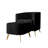Barchovice Upholstered Barrel Chair and Ottoman Set-1624804632