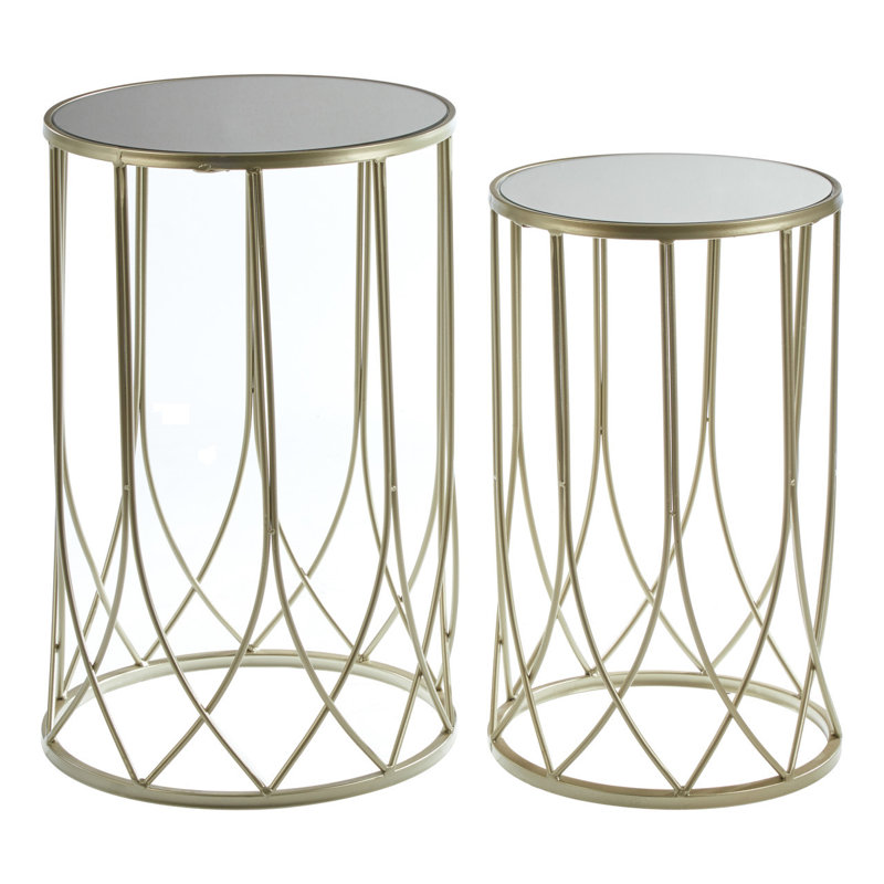 Lizeth Drum Side Table Set