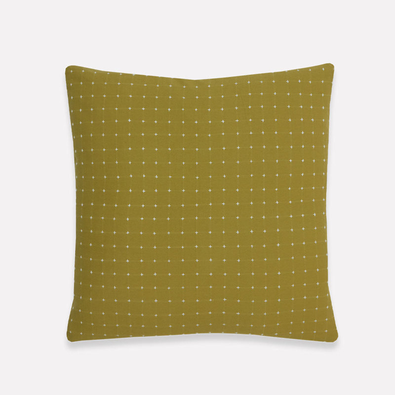 Square Pillow Cover & Insert, 22" H x 22" W, Moss