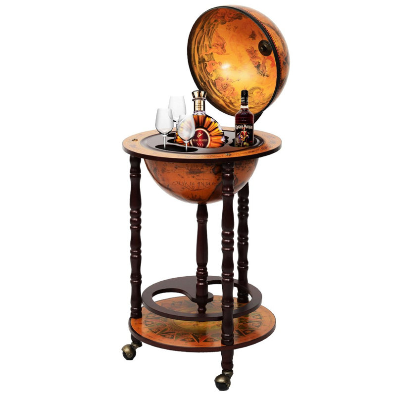 Aitken 15 Bottle Floor Wine Bottle Rack Brown