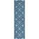 Tapis bleu crocheté à la main Westphalia