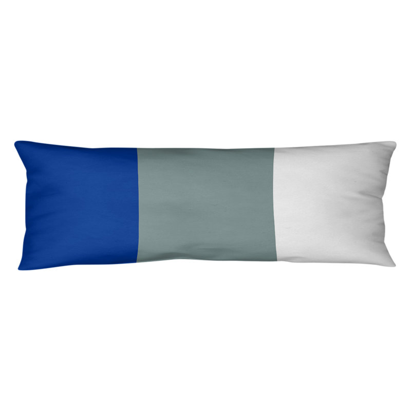 Polyester Medium Pillow, Dark Blue/Grey, Tampa Bay Football 