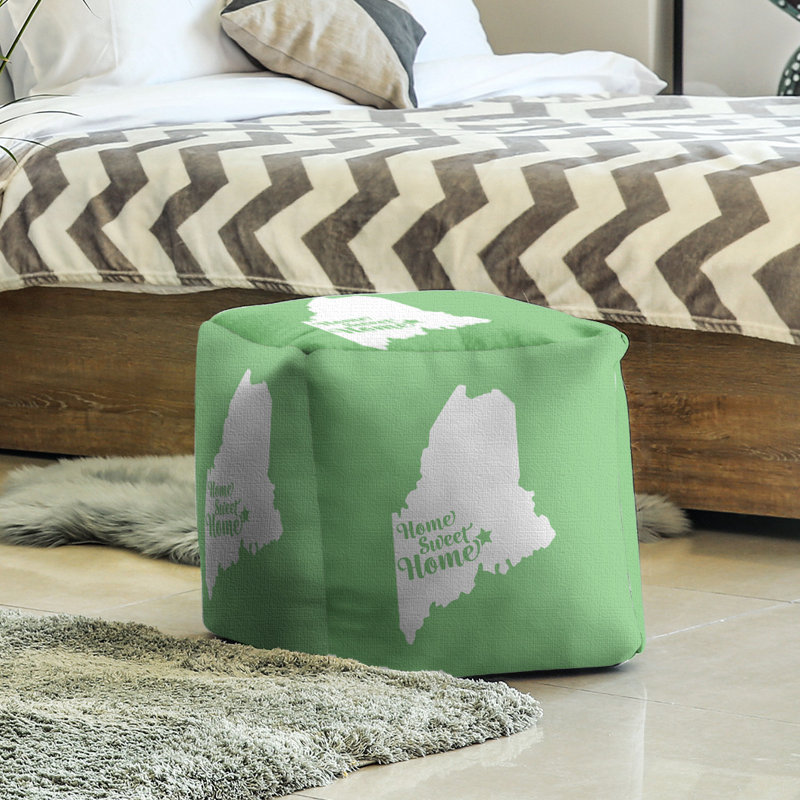 Repose-pieds à cubes bangor the home, Vert