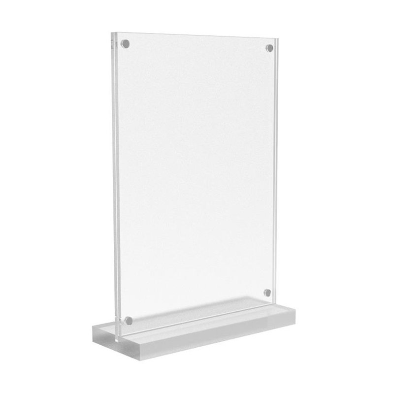 FixtureDisplays® Cadre photo 4 x 6 po en acrylique transparent Porte-affiche 4,9 po x 7,3 po x 2 po 19034, 4 po x 6 po