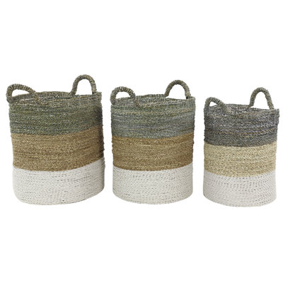 Ensemble de 3 paniers en osier