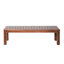 Banc en bois 63,42 po 2 - attrait rustique, matériaux robustes 2 bancs à lattes classiques