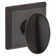 Ellipse Single Dummy Door Knob with Traditional Square Rose