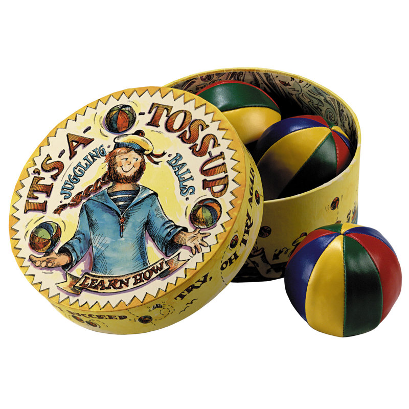 Bright Hand-Stitched Professional Juggling Balls with Carrying Case
