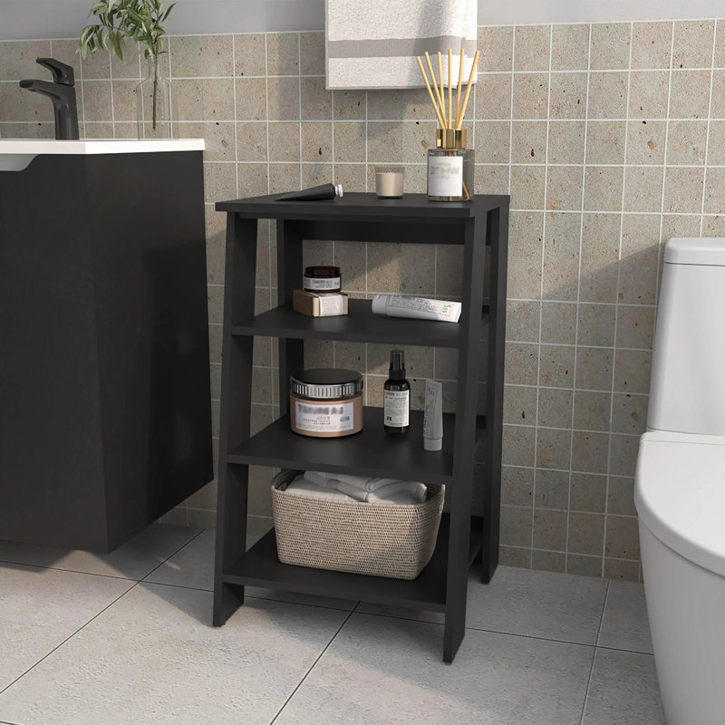 Bathroom Shelf Artesia, Bathroom, Black