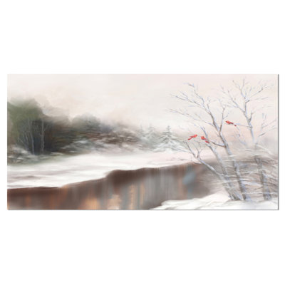 «Snowy Silence», reproduction d'art sur toile