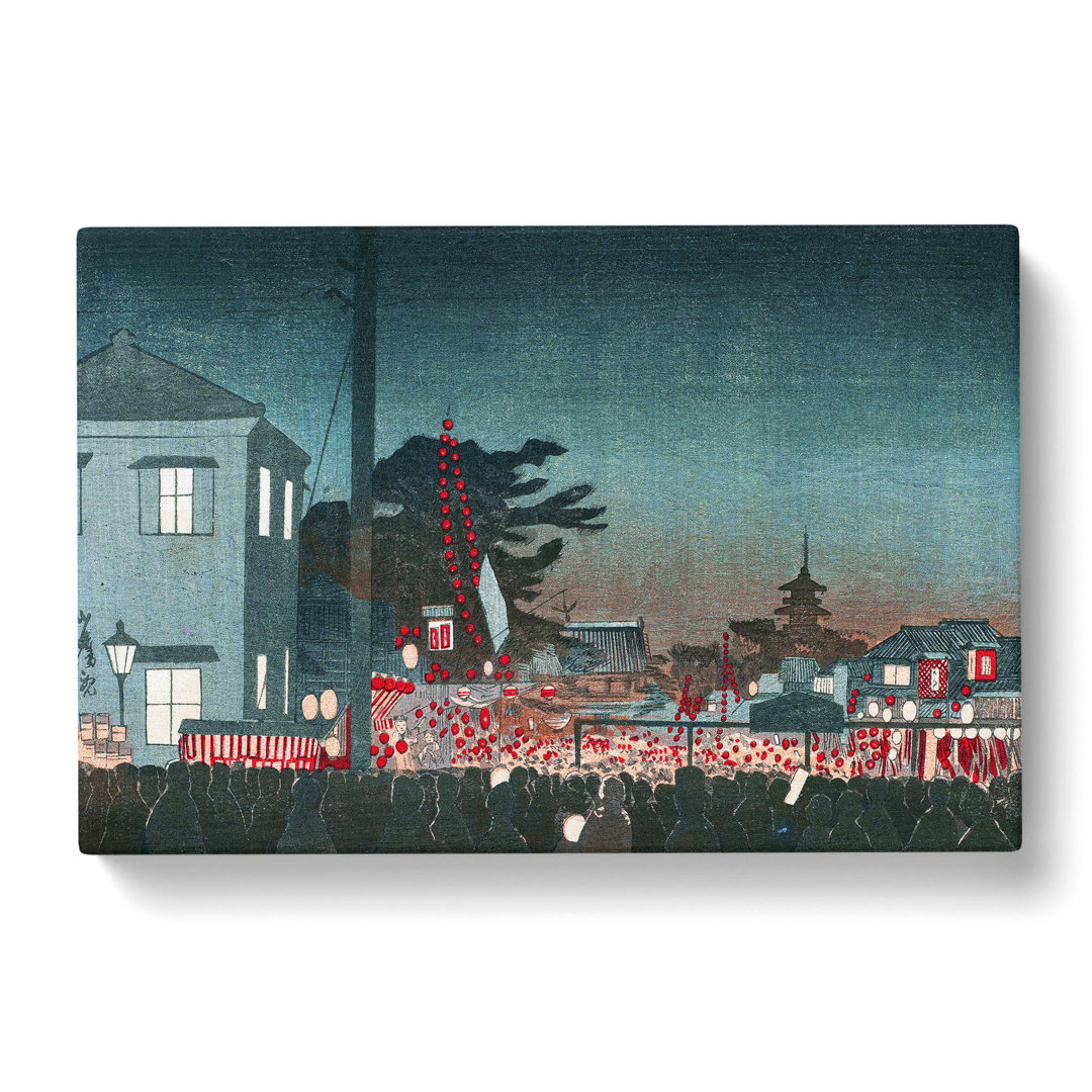 Night Festival by Kobayashi Kiyochika - Wrapped Canvas