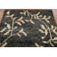 Tapis oriental floral marocain noir 5 x 7