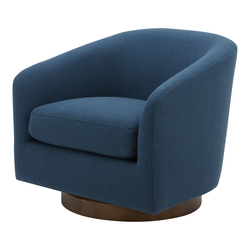 Oscy Swivel Armchair, Moto Cadet Polyester Blend