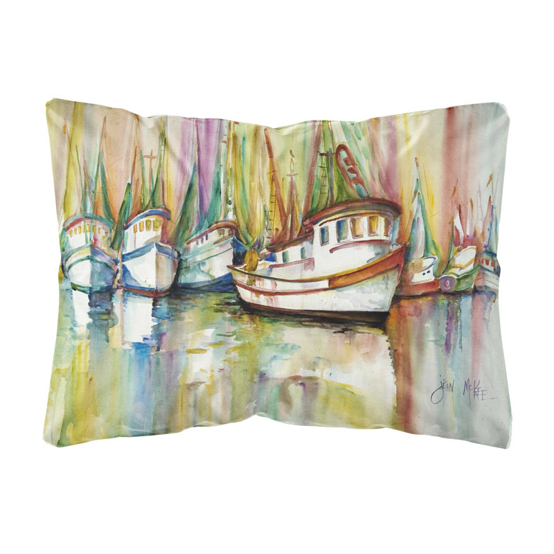 Coussin intérieur/extérieur en flotte de crevette
