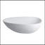 Baignoire autoportante à surface solide de 67 pouces, baignoire de trempage en résine de luxe en pierre avec trop-plein et bonde escamotable pour salle de bain moderne, blanc mat