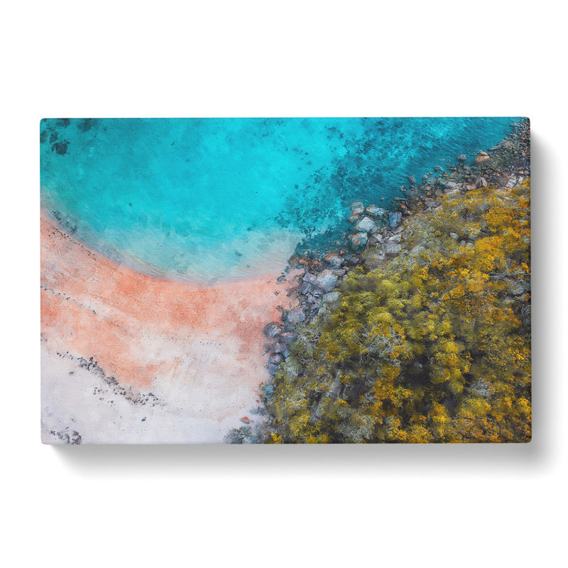 A Beach In Sydney Australia - Wrapped Canvas Painting, 40cm H x 60cm W x 3cm D