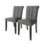 Ensemble de salle à manger 5 pièces Danina avec chaises rembourrées et table ronde de 42 po-103977111