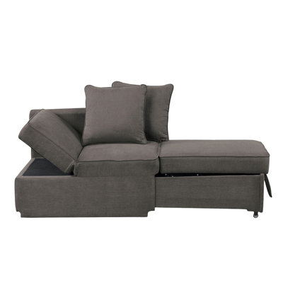 Chaise contemporaine en bois d'ingénierie, rembourrage en mousse, avec tissu réglable et de rangement, siège coulissant