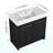36 Inch Freestanding Bathroom Vanity With Resin Sink, With Soft Closing Door-737596705