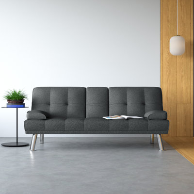 Floreana 66" Linen Sofa Bed by Latitude Run