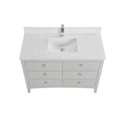 48" Solid Wood Sink Vanity With 1" Top