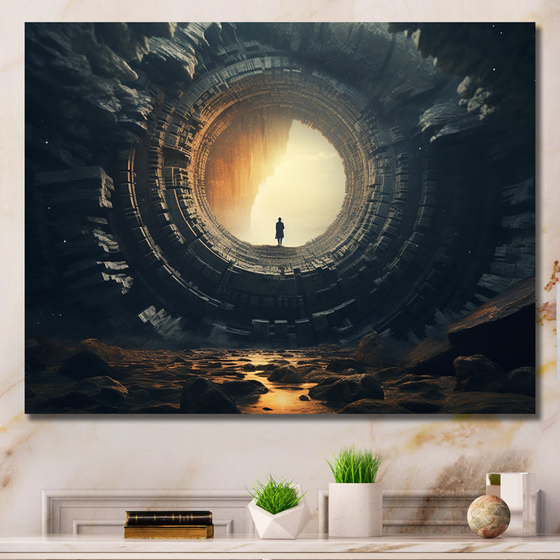 Art mural surréel surréel, H 34 po x l 44 po x P 1,5 po, Toile tendue