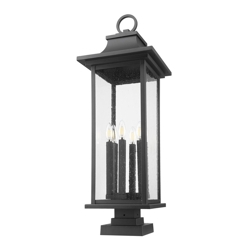 Luminaire d'extérieur monté sur pilier 6 lumières Olvera