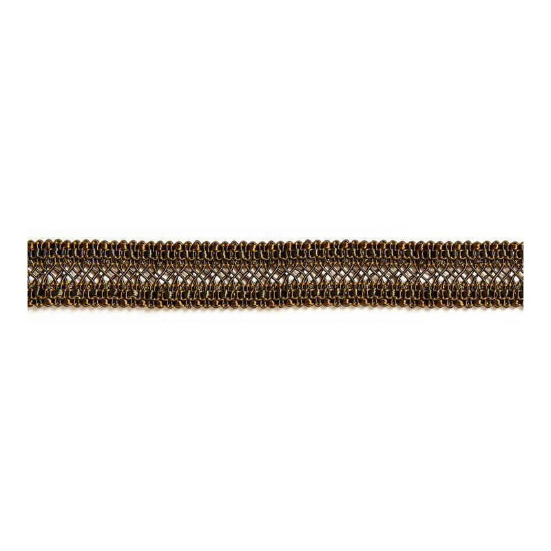 Tissu moderne tressé Selena, Bronze fumé