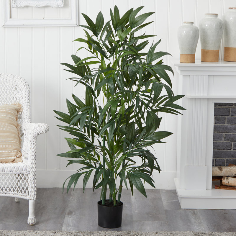 Faux Bamboo Tree in Pot, 48" H x 36" W x 36" D/230 Leaves