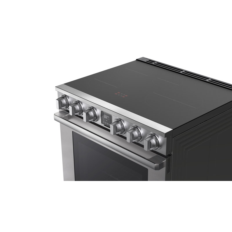 30" Pro-Range 4 Burners, Transitional, Silver, NG/LP, Induction