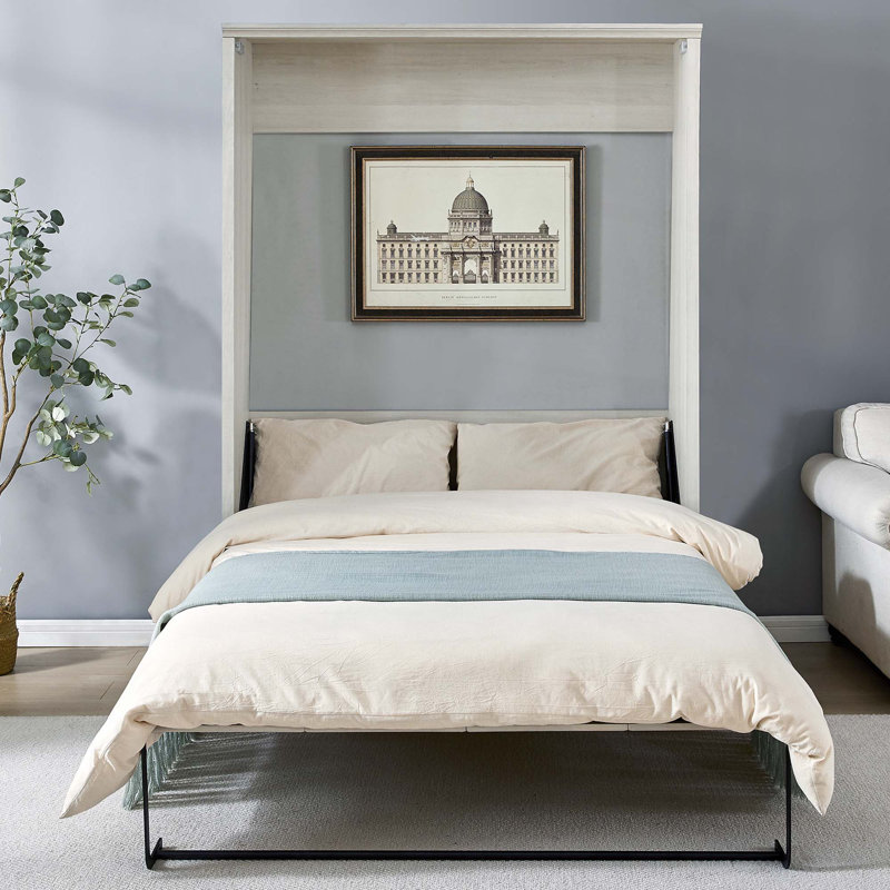 Demi-lit escamotable à fermeture automatique et semi-ouvert idéal pour la chambre d'amis, la chambre d'amis, le bureau personnel
