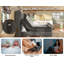 Grand lit ajustable DuJuan H 50,8 po avec garniture cloutée et tête de lit capitonnée, gris-934821844-934821845