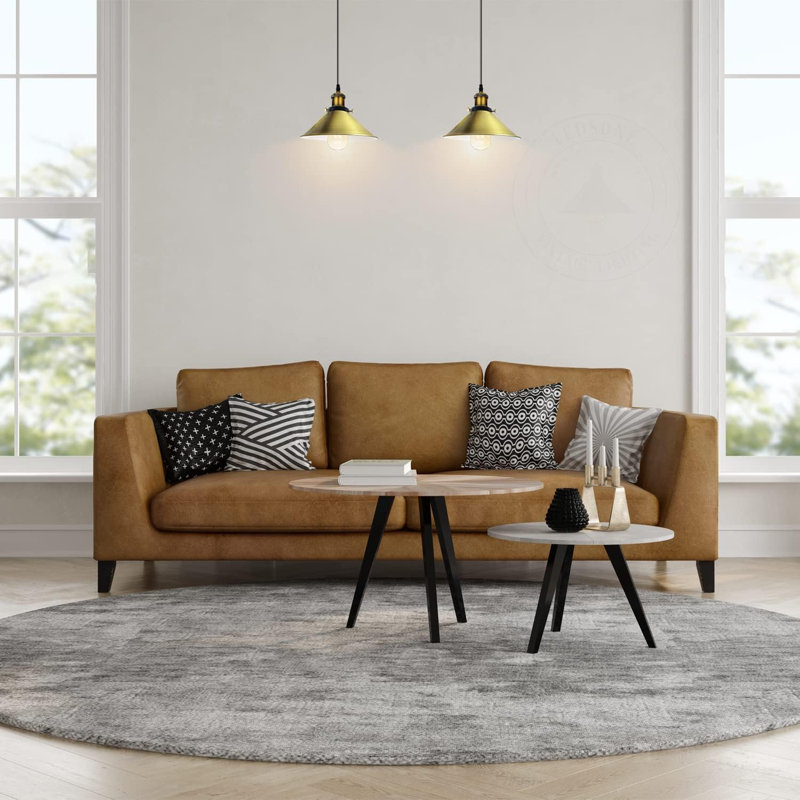 Lofton 2 - Light Gold Cluster Pendant, Green Brass