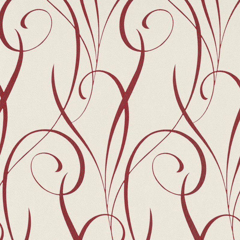 Rouleau de papier peint L 33 pi x l 21 po Rosabell, Beige / rouge
