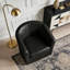 Faux Leather Swivel Barrel Chair-368097830
