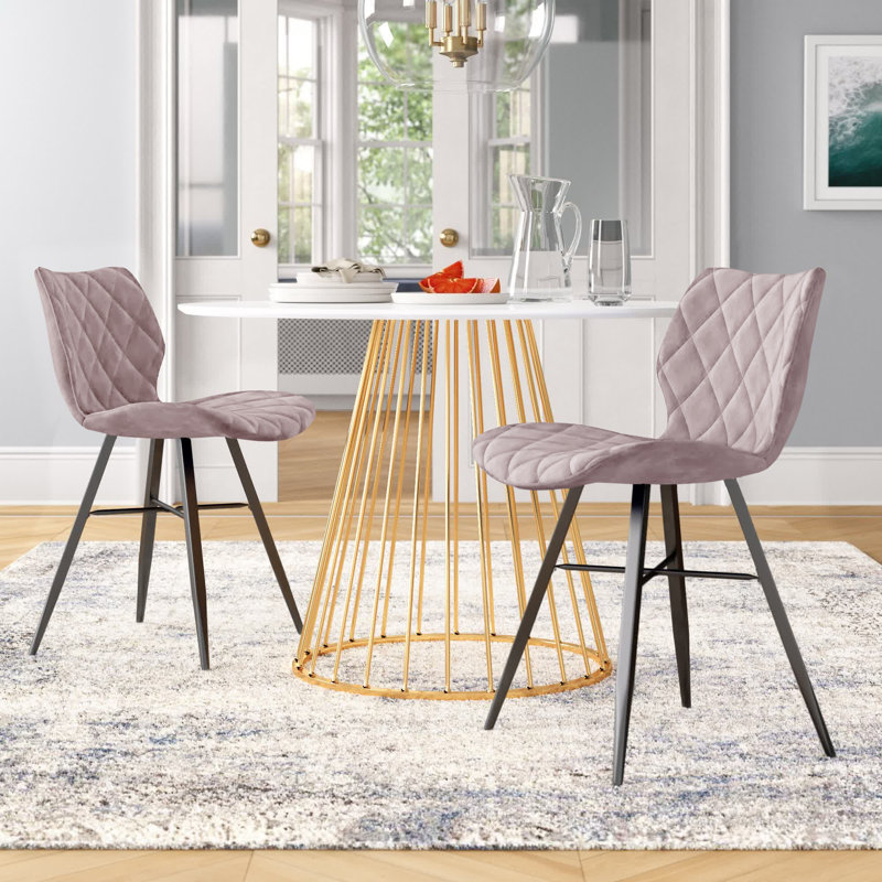 Seery Upholstered Dining Chair, Pink