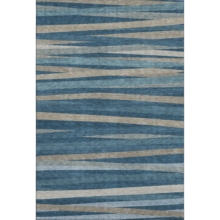 Premium Machine Washable Naglee AMF997 Stripes Rug